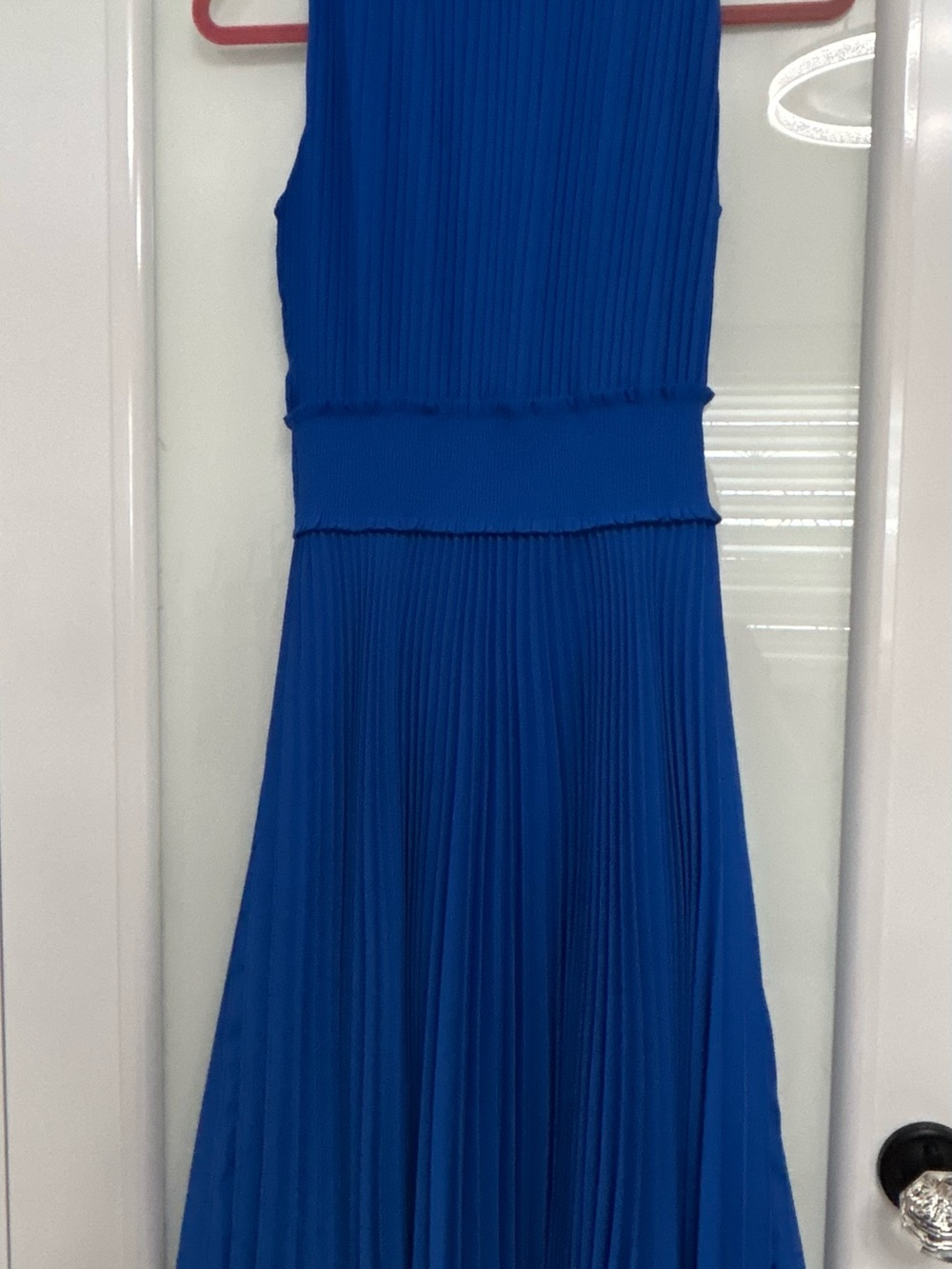 Nanette Lepore Royal Blue Pleated Midi Dress